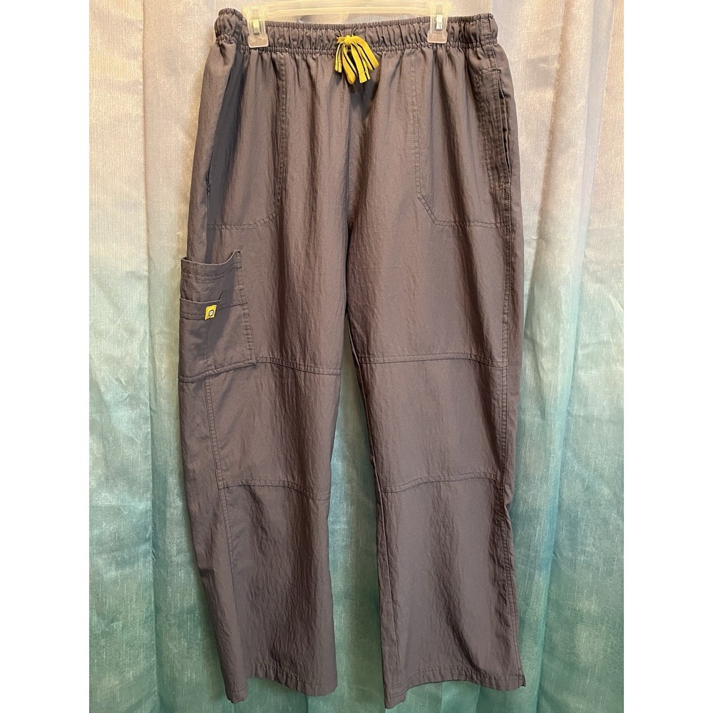 Spread Good Cheer Scrub Pants 2X Gray Drawstring‎ Elastic Waist 34x30